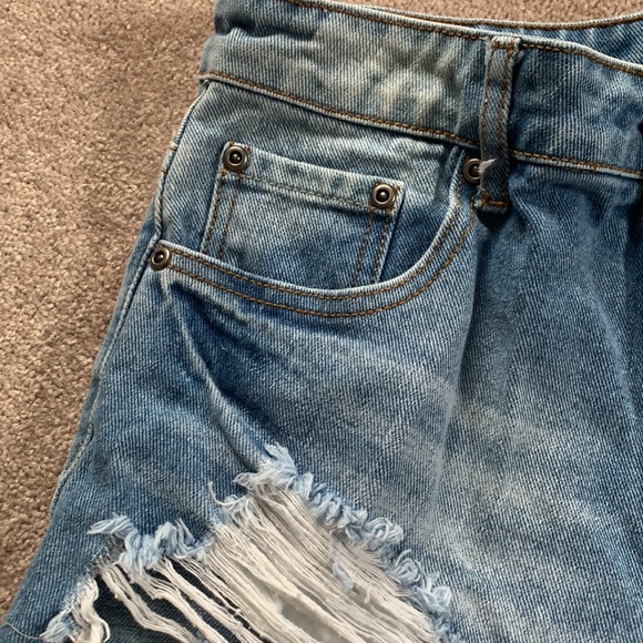 Denim Jean shorts light wash - Picture 4 of 5